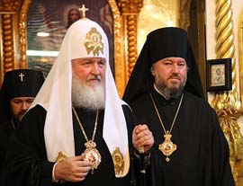 Святейший Патриарх Кирилл в Ильинском храме Архангельска
