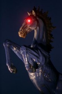 У коня из Денвера ночью светятся глаза