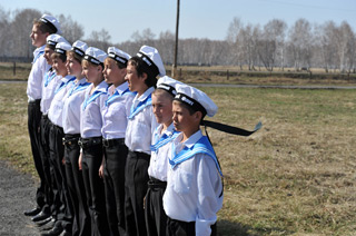 Участники игры Зарница