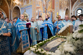 на богослужении