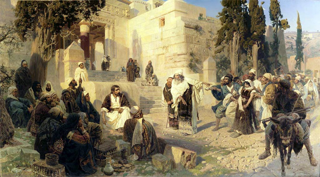 Василий Поленов. Христос и грешница. 1888