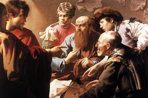  Призвание апостола Матфея. Хендрик Тербрюгген, 1621