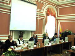 Приветственное слово Архиепископа Рязанского и Касимовского Павла. Левее в президиуме — священник Лев Семенов и профессор А. Л. Дворкин