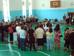 Крещение в с.Широкий Яр Мошковского района совершалось в спортзале школы